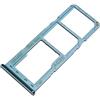 Mainhattan Mobile Porta Scheda Dual SIM e Carrello Memoria micro-SD per Samsung Galaxy A32 4G, Parte di Ricambio Originale, Blu