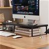 Wbeian Supporto in legno per monitor da ufficio, organizer da scrivania per PC, laptop, monitor da scrivania, supporto per monitor da scrivania, con piedini in metallo
