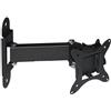 LINK LKBR131 - Braccio a Muro con 2 snodi per TV LED/LCD FINO A 15 KG, da 14 a 27 fino a VESA 100X100, Colore Nero