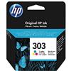 HP 303 T6N01AE - Cartuccia d'inchiostro tricolore originale