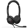 Jabra Evolve2 30 MS Cuffie cablate, USB-A, stereo, nero - Leggero auricolare portatile con 2 microfoni incorporati - Cuffie da lavoro con audio superiore e comfort affidabile