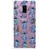 LA CASA DE LAS CARCASAS Cover per Samsung Galaxy S9 Plus ufficiale di Lilo & Stitch Patron trasparente per proteggere il tuo cellulare. Cover per Samsung Galaxy S9 Plus Flessibile con licenza ufficiale Disney