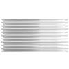 Foemey Dissipatore di calore del radiatore di alluminio tono argento 100x50x30mm