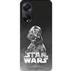 LA CASA DE LAS CARCASAS Custodia per OPPO A98 5G Ufficiale Star Wars Darth Vader Fondo Nero per proteggere il tuo cellulare. Cover per OPPO in silicone trasparente flessibile con licenza ufficiale di Star Wars