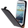 PhoneNatic Copertura di Cuoio Artificiale Compatibile con Samsung Galaxy S3 - Flip-Case Nero - Cover + Pellicola Protettiva