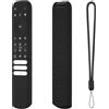 Generic Custodia protettiva in silicone per telecomando TCL Smart TV, antiurto, per TCL RC813 FMB1/RC923 FMB3/RC902V FMR1 FMR4 FMR5 (nero)