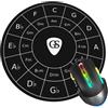 ZUIDSYI Circle of Fifths Tappetino per mouse per musicisti, tappetino per mouse per scrivania, bordo cucito, con base in gomma antiscivolo, tappetino per mouse da gioco per computer, laptop, casa, ufficio