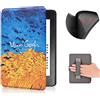 COCFOOKIW Custodia per 6 Pollici Kindle Paperwhite 5a/6a/7a Generazione (Versione 2012/2013/2015), Pelle morbida TPU Cover Protettiva Alla Moda con Cinturino da Polso e Automatica Veglia/Dormire