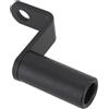 HOgardenME Adattatore da manubrio per specchietto retrovisore per moto, con supporto per cellulare, per il montaggio di voltmetri e dispositivi esterni (nero)
