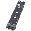 LICAEVEY Scheda Adattatore SSD da 12+16 Pin a M.2 Key-M, Sostituzione per Air PRO iMac 2013-2017, Convertitore SSD PCIe 4.0 NVMe per A1465 A1466 A1398 A1502