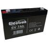 Electron Batteria Ermetica Ricaricabile al Piombo 6V Volt 7Ah con connettore faston 4,8mm 151x33x98mm
