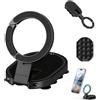 Generic Double-Sided Suction & Magnetic Phone Holder, Foldable Hands-Free Silicone Mount 360° Rotating, 3-in-1 magnetic suction cup phone mount with suction for Use in Car Dashboards, Gyms Offices (1Pcs)