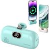 Bpoeee 10000mAh Mini Portable Charger Power Bank for Phone, Portable Charger Power Bank for iphone (Green,for Lightning)