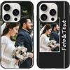 Yoedge Custom Cover Personalizzata Custodia per iPhone 16 Pro Max 6,9 con Foto Testi Disegni, Silicone Personalizza Case con Immagine, Antiurto Personalizzabili Case per iPhone 16 Pro Max, Nero