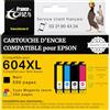 France Toner FranceToner 604XL Cartuccia Compatibile Nero ad Alta Capacità per Epson Pineapple Series 604XL Expression Home XP-2200 XP-2205 XP-3200 XP-3205 XP-4200 XP-4205 Workforce WF-2910 WF-2930 WF-2935 WF-2950