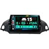 BXLIYER SXAUTO ¦ 8G+256G ¦ Android 14 IPS Autoradio Per Ford Kuga Escape C-max 2013-2017 - Senza fili Carplay & Android Auto - LED Camera + MIC - DAB Fast-boot Volante 360-CAM DSP WIFI -2 Din 9 Pollici