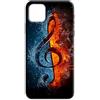 Mixroom - Cover Custodia Back case In TPU Silicone Morbido Per Motorola Moto G15 / Moto G15 Power Fantasia Musica Chiave Di Violino C40