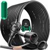 KESSER® Cavo di prolunga da 50 m con tappo protettivo per esterni, per interni ed esterni, prolunga cavo di alimentazione, 230 V, IP44, con spina Schuko, contatto di protezione, cavo da cantiere,