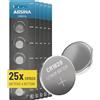 ABSINA 25x Batteria CR1620 3V a bottone - batteria 1620 anti-perdita & lunga durata - Pila CR1620 per chiavi auto, orologio e altro - CR 1620 batteria 3V, batteria telecomando auto