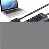 Generico Hub USB | Adattatore Dati Multi-Porta Portatile - Hub USB Compatto Antiscivolo Con Pulsante Indipendente,per Editing Video Lavoro da Remoto Casa Aula Configurazione Gioco Studio Spazio Coworking Tradi