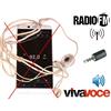 TechnoMedia AntJack antenna radio FM simulatore cuffiette per Smartphone 3,5mm colore NERO