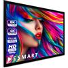 ESMART Professionale MIRALE Tela telaio GRIGIA per luce diurna 244 x 137 cm (110) 16:9 | Schermata di proiezione home cinema beamer schermo a cornice LCD LED