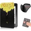 COCFOOKIW Custodia per 6 Pollici Kindle Paperwhite 5a/6a/7a Generazione (Versione 2012/2013/2015), Pelle morbida TPU Cover Protettiva Alla Moda con Cinturino da Polso e Automatica Veglia/Dormire