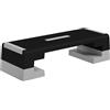 SPORTNOW Stepper ad Altezza Regolabile con Gradini Rimovibili e Fondo Antiscivolo, Step Aerobica in ABS, 97x36x15/20/25 cm, Grigio