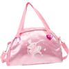 BESPORTBLE Borsa Danza Bambina a Spalla con Cerniera, Capienza Grande | Tessuto Oxford e Poliestere, Tracolla Regolabile, Rosa, per Uso Quotidiano e Trasporto Generale