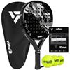 VirtuFit Hybrid Padel Set - Nero - Grigio