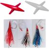 Generico kit 3 kona octopus esca artificiale pesca traina lenza tonno alletterati lampuga + 2 bird teaser