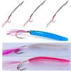 Generico Kit 6 Unghiette Madreperla Piuma Pesca Traina Tonnetti Spigola Serra Leccia Sgombro Lanzardo