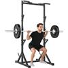 SPORTNOW Power Tower con Altezza Regolabile, Doppio Supporto Bilanciere, Rack Palestra con Pull Up Bar e Portadischi, Rack Bilanciere Multifunzione Allenamento per Palestra Casa Ufficio, Max 200 KG