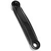 IBK Braccio Pedivella Nera 170mm per Bici Sinistra, Foro Quadrato, Ricambio Universale Nero Gamba Pedali per Bicicletta da Strada, Perno Quadro, Mountain Bike, City Bike