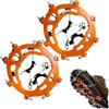 Generic Ramponi antiscivolo per scarponi da trekking, universali, per scarpe da neve, ramponi, ramponi, ghiaccio, neve, per passeggiate, jogging, arrampicata ed escursionismo
