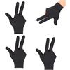 Ryaupy 4 Pezzi Guanti da Biliardo Professionali Snooker Guanti da Biliardo Aperti Mano Sinistra Guanto con Tre Dita Accessori da Biliardo Guanti Protettivi per Mano Sinistra per Uomo Donna