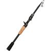 Kexpery Canna da pesca telescopica spinning Leggera e ultraleggera Canna da jigging portatile professionale for la pesca d' dolce in salata (1,5 m stile B)