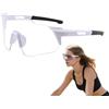 Generic Occhiali da sole sportivi polarizzati fotocromatici, occhiali da sole di sicurezza trasparenti per guida, protezione UV400, occhiali sportivi per corsa, pesca e baseball