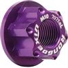 Bebykilemi Dado per mozzo della bicicletta, M10, in lega di alluminio, vite di bloccaggio per ruota posteriore, bullone flangiato per mountain bike, bici da strada, componenti di ricambio, diversi colori (viola)