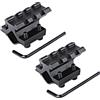 AHTCPO Supporto Tattico per Canna, Adattatore per Slitta Picatinny Singolo da 20 mm Compatibile con Fucile, Fucile Pompa, Torcia Laser