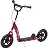 HOMCOM Monopattino 2 Ruote per Bambini 5-12 Anni con Freno Posteriore e Manubrio Regolabile, Monopattino in Acciaio e Plastica, 120x52x80-88 cm, Rosa