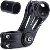 KREMORV Attacco Manubrio Regolabile Bici 25.4mm e 31.8mm Attacco Manubrio Bici Universale Prolunga Manubrio MTB Attacco Manubrio per Bici da Strada BMX Bici da Montagna Lunghezza 110mm 130mm