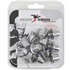 Precision Training Rugby - Orecchini in Lega, 21 mm, Argento, RG874