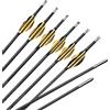 ACCMOS 6 Pezzi Frecce in Carbonio Spine 350 400 450 500 550 600 650 700 750 800 850 900 1000 Frecce di Pratica, per Giovani Adulti Tiro con L'Arco (29inch, Spine 900)