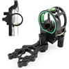 SHARROW Tiro con L'Arco Mirino per Arco Compound 5 Pin Bow Sight Micro Regolabile Alluminio Vista dell'Arco Composto Accessori per Caccia