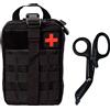 Krisvie Smontabile EMT Sopravvivenza Kit di Primo Soccorso,Realizzato in Tessuto Impermeabile a 1000 D Adatto a Trekking Scalata e altre Campeggio Attività all'aperto