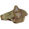 WarmHeartting Airsoft Pieghevole Mezza Maschera Protettiva in Rete per Tiro Caccia Paintball CS Halloween Movie Props Cosplay
