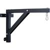 CLP Sospensione Da Parete Sacco Paracolpi Portata Max 150KG I Supporto Sacco Boxe In Acciaio + Materiale Fissaggio, Colore:nero