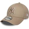 New Era Cappello da baseball MLB New York Yankees per adulti, colore marrone pastello, Marrone pastello, Taglia unica
