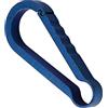SENRISE SENEISE - Portachiavi con moschettone di bloccaggio, 1 pezzo, in lega di titanio, leggero, per attrezzi da viaggio all'aperto (lunghezza 36 mm, blu)